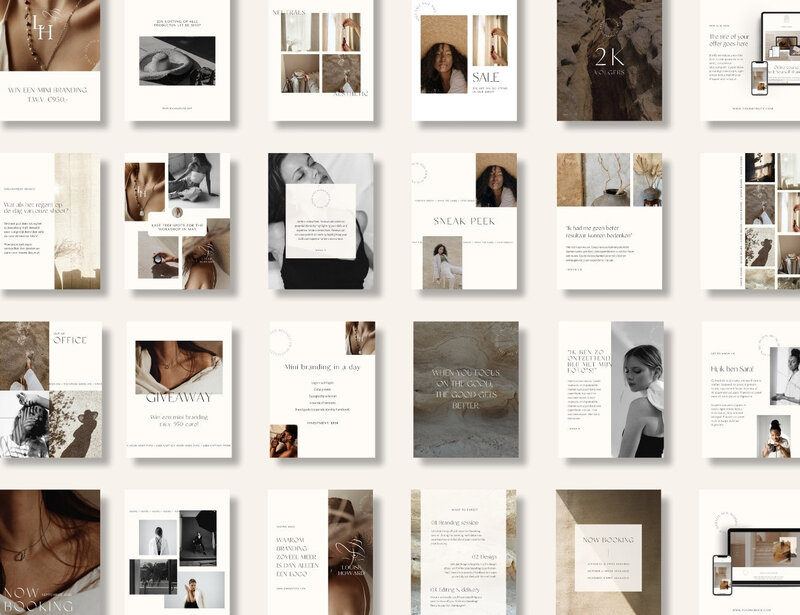 Minimalistische Instagram templates