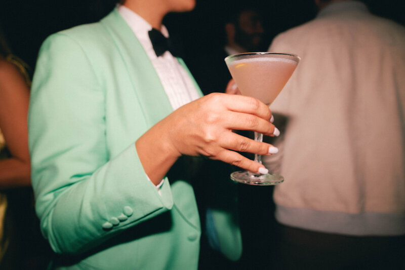 Colorful, untraditional wedding cocktails, Lindsey Whatley Photo, East coast documentary-style wedding photographer for the untraditional