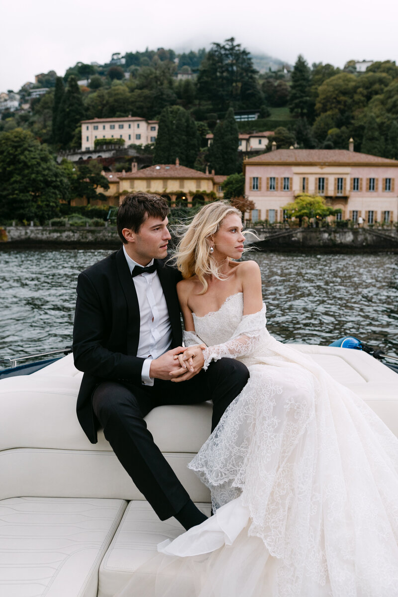 Chic “old-money” wedding editorial by Zurich-based photographer Camille Bressan.
