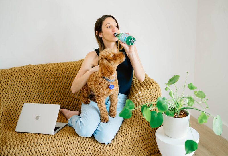 women with dog