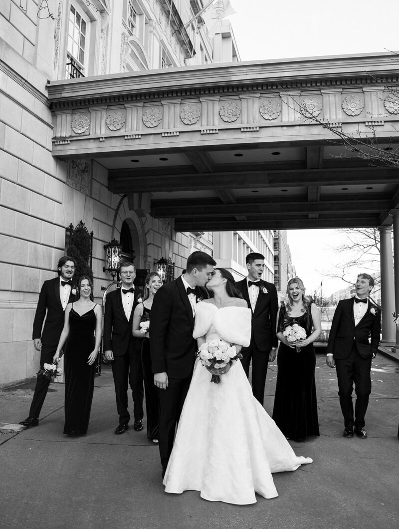 Timeless winter wedding at the iconic Hay-Adams hotel in Washington DC