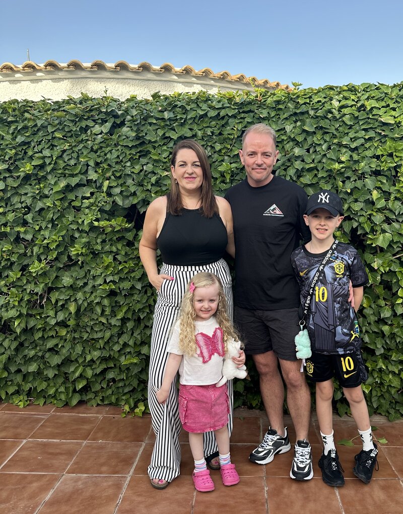 Family of 4 in spain