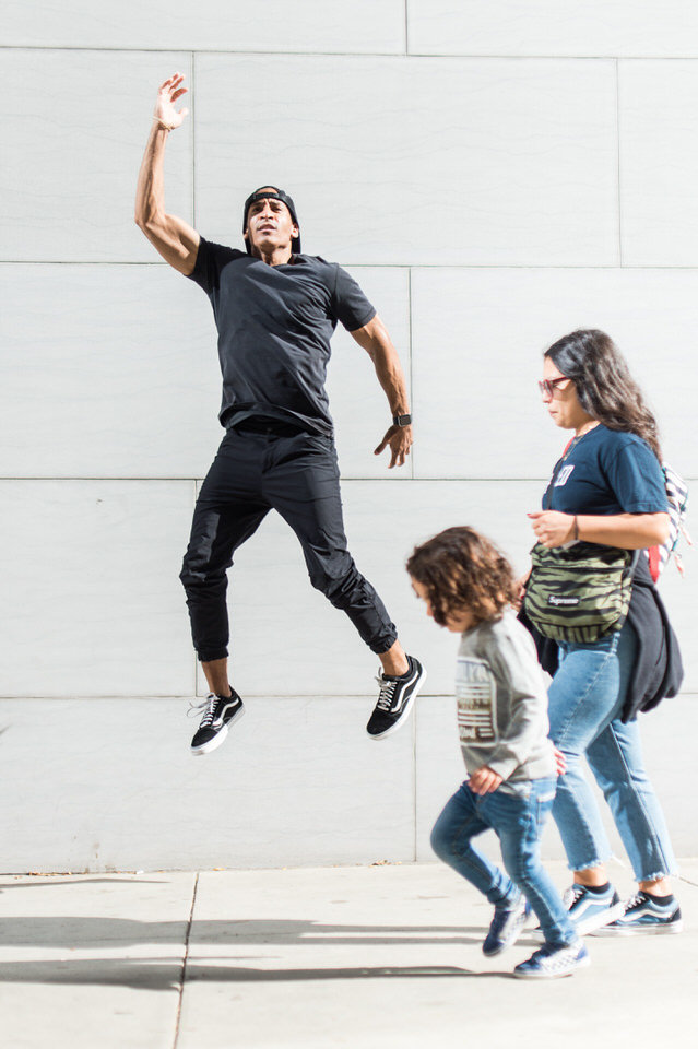 man jumping for fitness photos