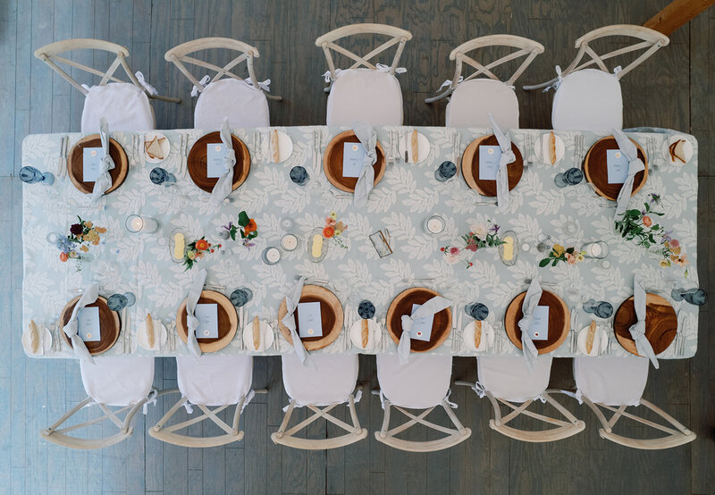 Flower wax seal menu placecard