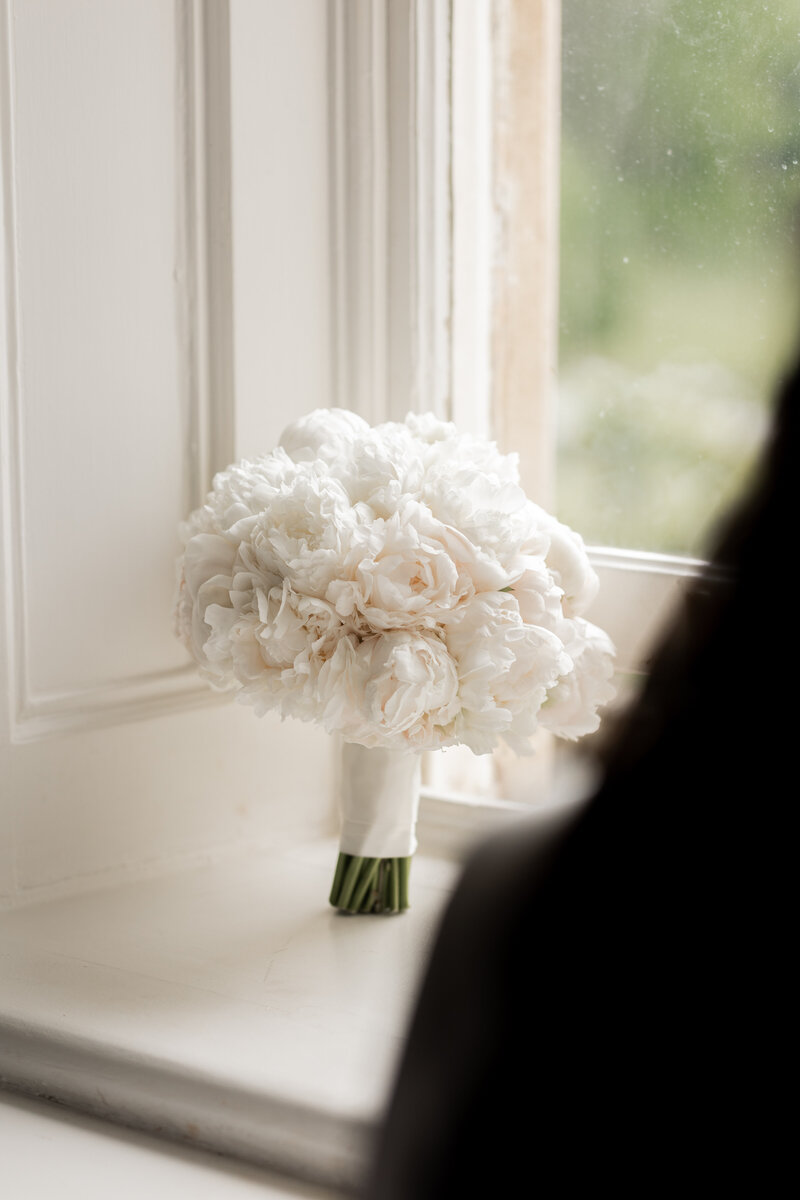 White peony bouquet from Catherine Gray Florals