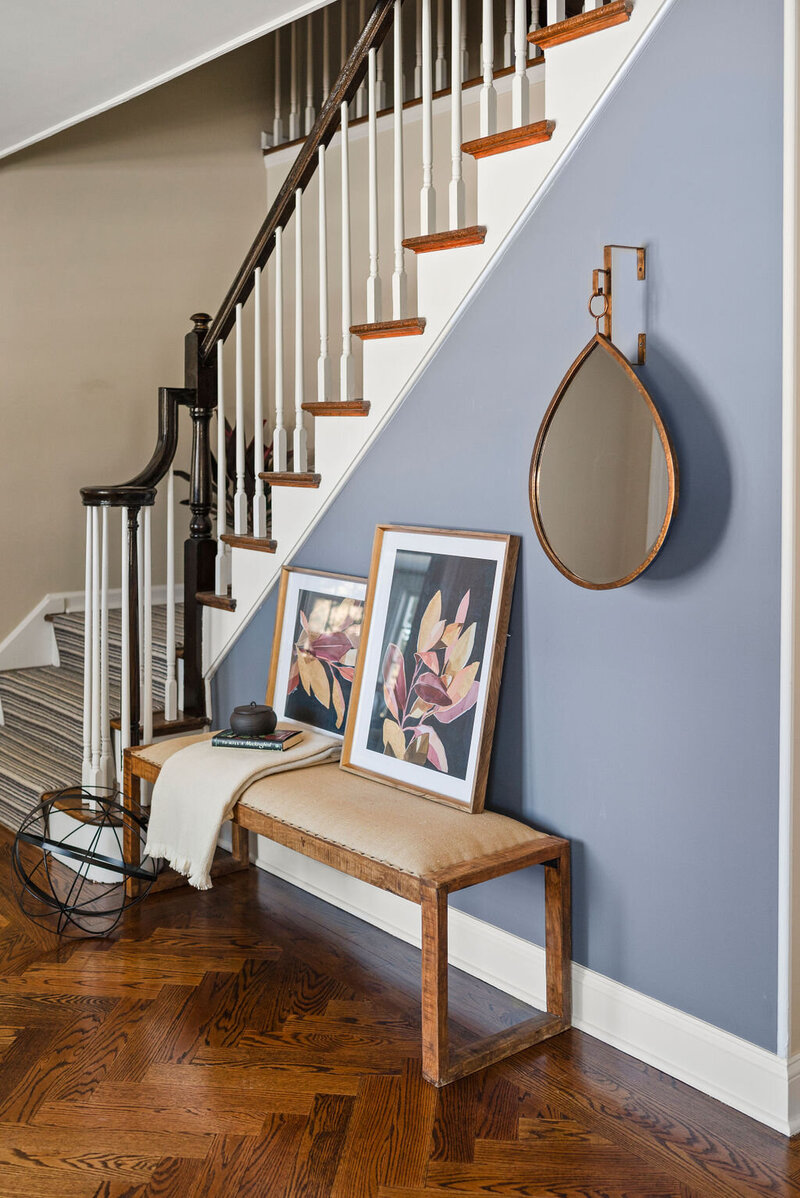 Donna Restaino Levey NJ Home Design and Decor Entry Bench