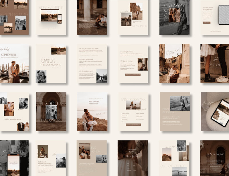 Minimal Instagram templates for photographers 4:5 Blooming Bliss 13