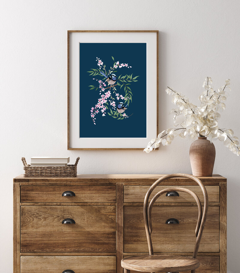 Fairy wren border print copy
