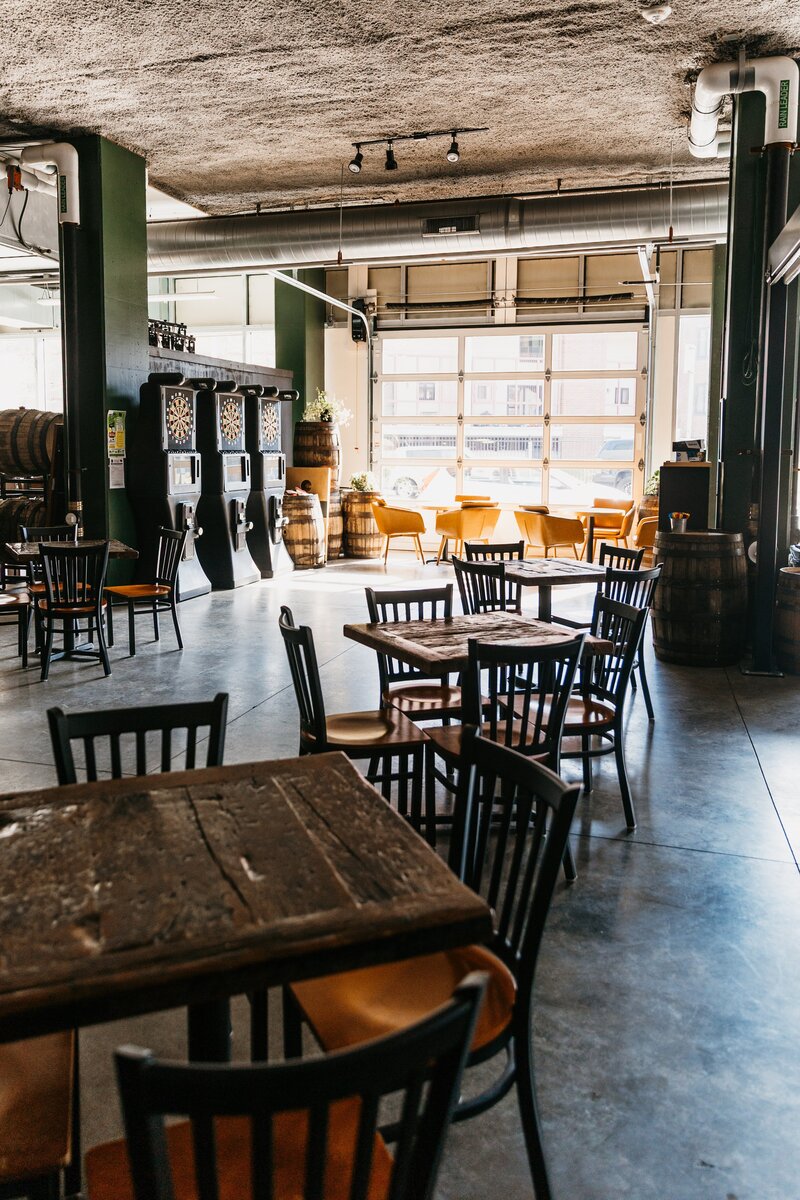 Brewery event space minneapolis pups corner lounge areas and dart boards