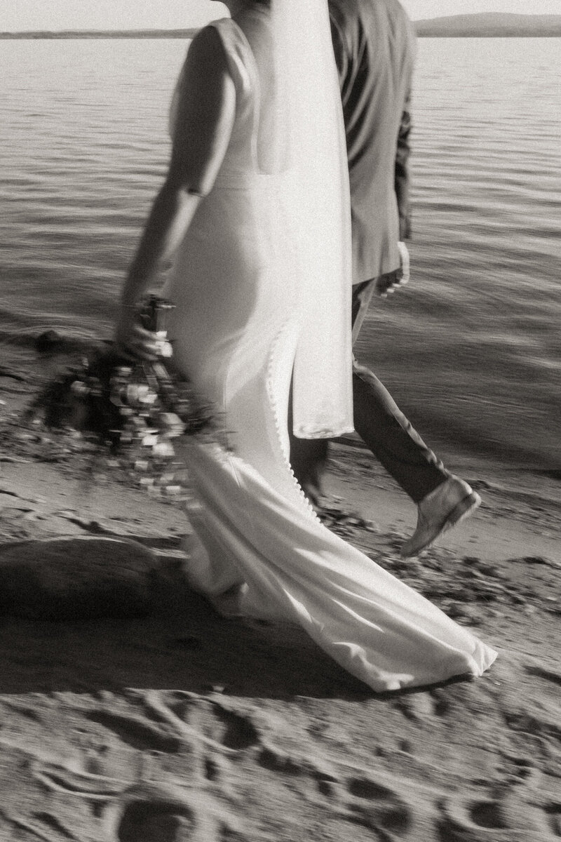 New Hampshire Wedding Photographer couple walking