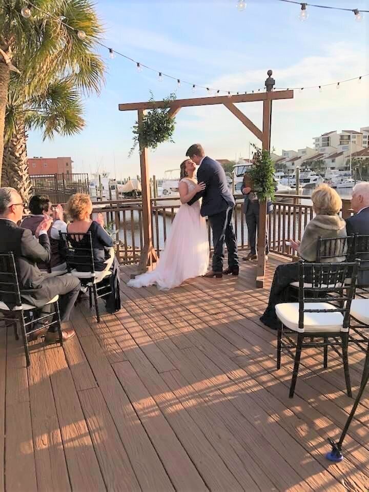 Micro Wedding at Palafox Wharf in Pensacola FL