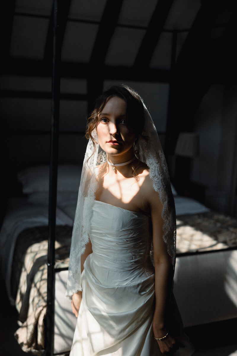 Bridal portrait Kings Chapel, Old Amersham