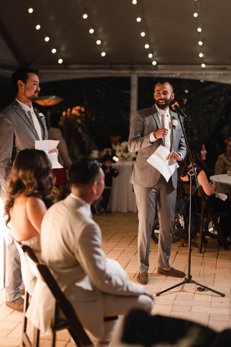 this bride and groom celebrated their asian culture with wedding toasts