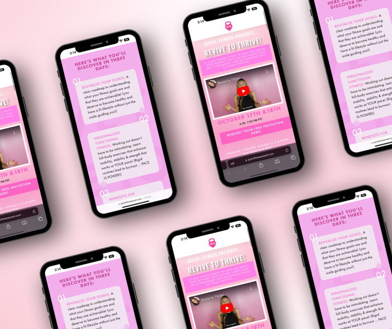 Joyful Fitness mockup