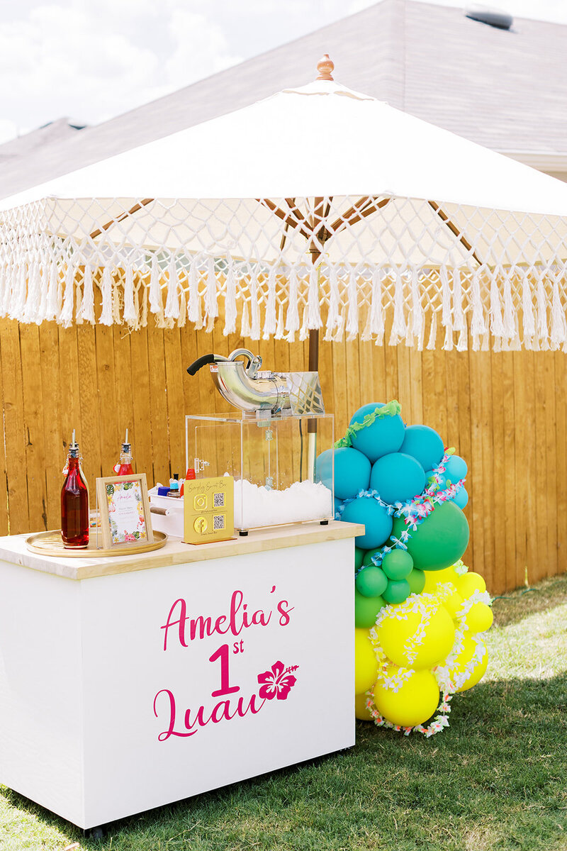 Luau first birthday party planned by Bianca Nichole and Co