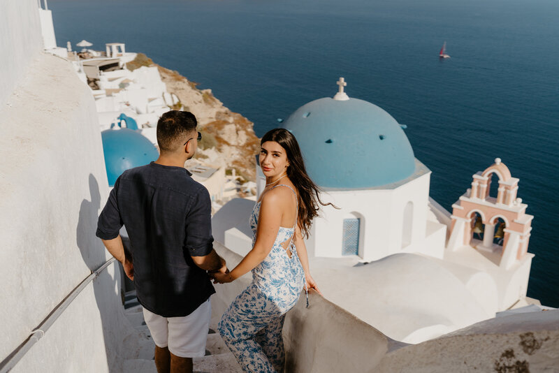 Oia Santorini Engagement