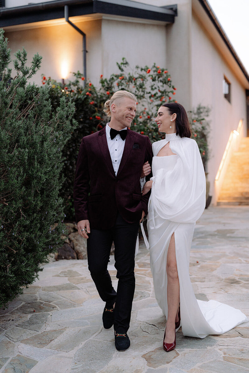 editorial couples photo at hotel britomart intimate wedding in auckland