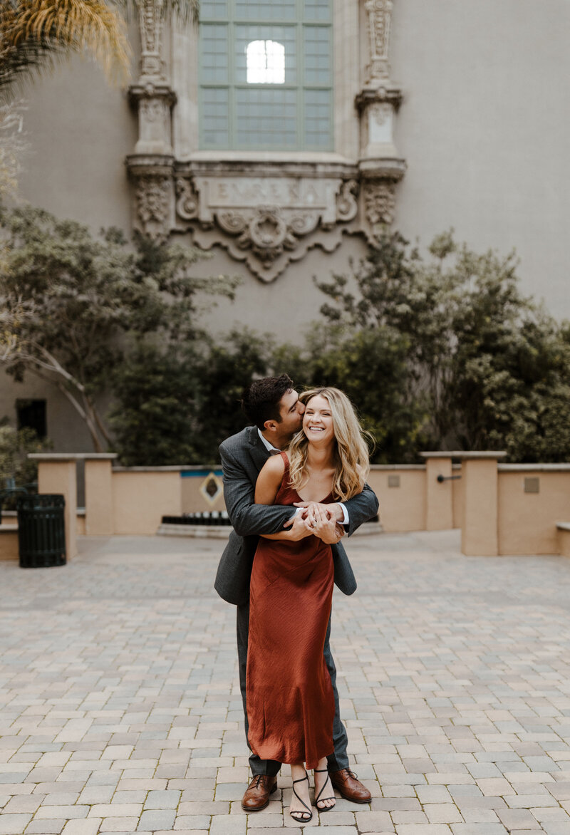 balboa park engagement session in san diego