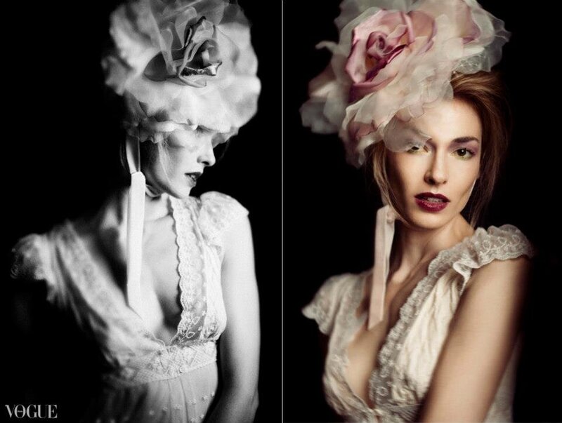 Vogue-Italia-fashion-model-editorial-rose hat