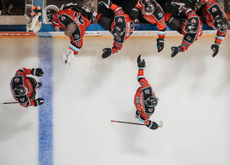 overhead hockey shot, hockey photographer