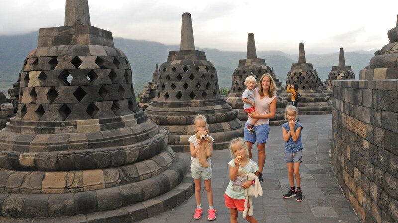 Reis met Kinderen - Indonesie -Java Yogyakarta Borobudur