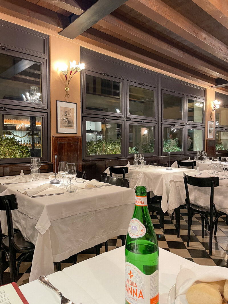 Inside view at Trattoria i Masenini in Verona, Italy