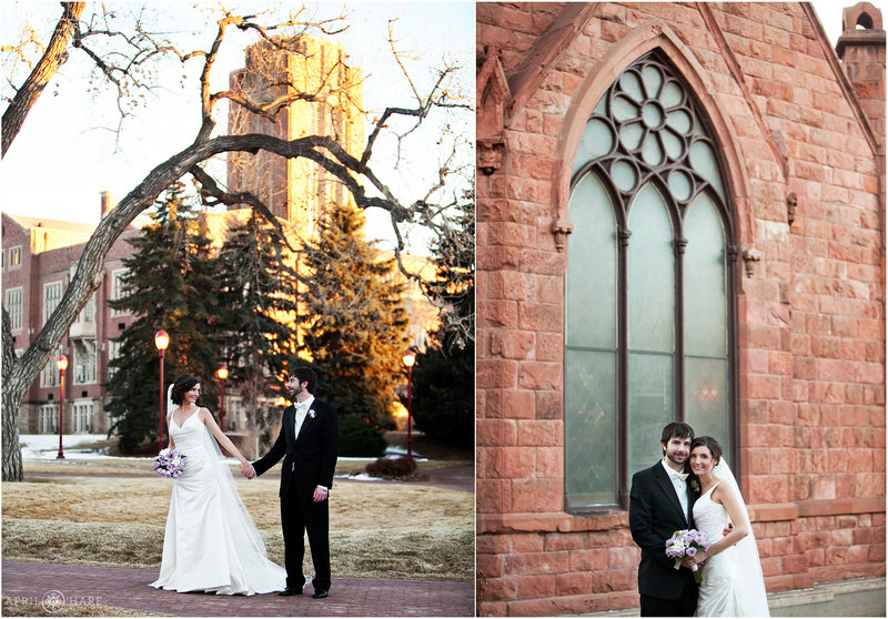 University-of-Denver-Evans-Chapel-Wedding-During-Winter-in-Colorado