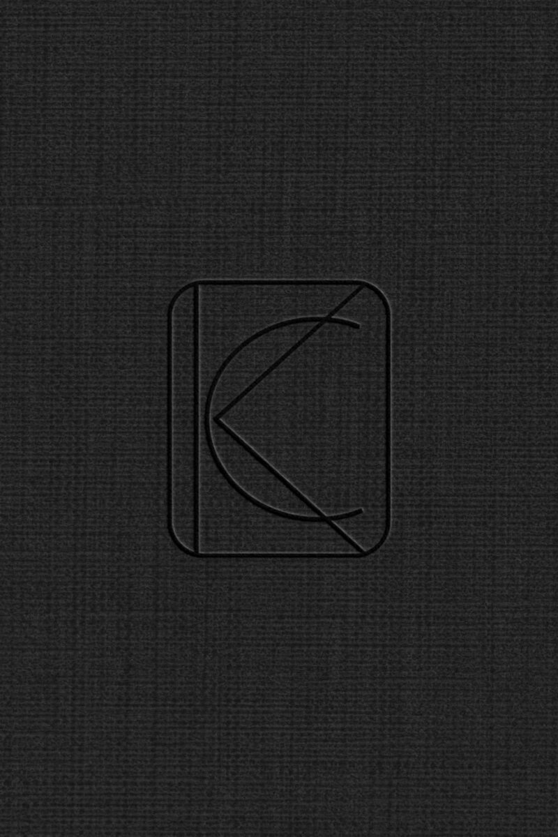 Luxury brand design for London, UK business coach with embossed black emblem