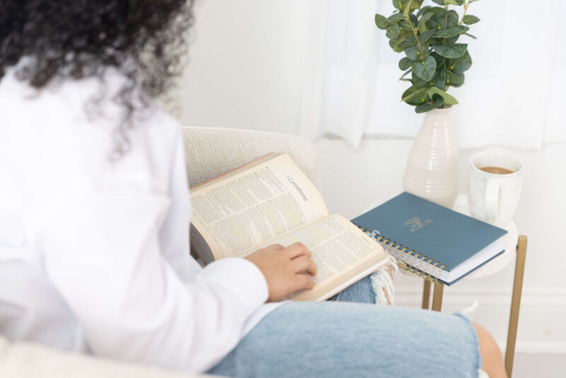 woman reading the bible