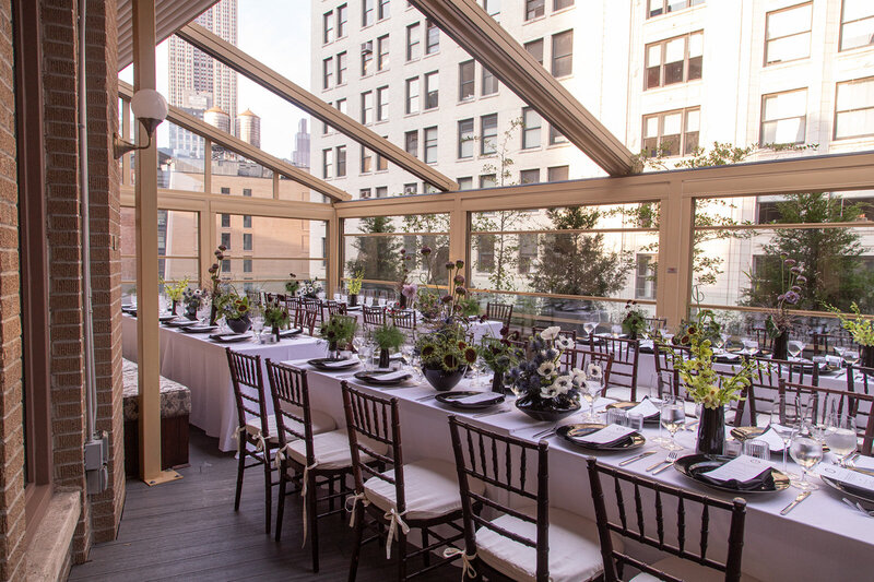 Elegant dinner setting during Midnight’s exclusive New York City VIP event series with custom decor and curated guest experience