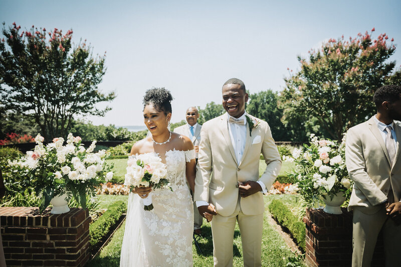 First walk down the isle - Baltimore wedding photography