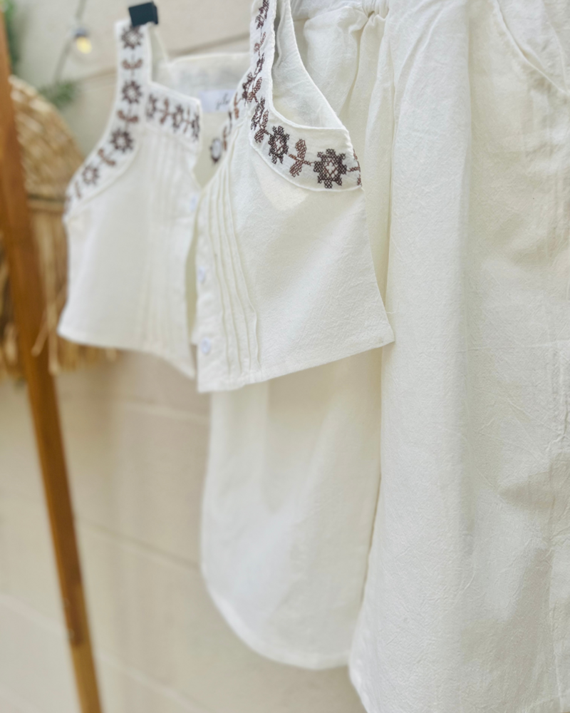 white linen two-piece set (3)