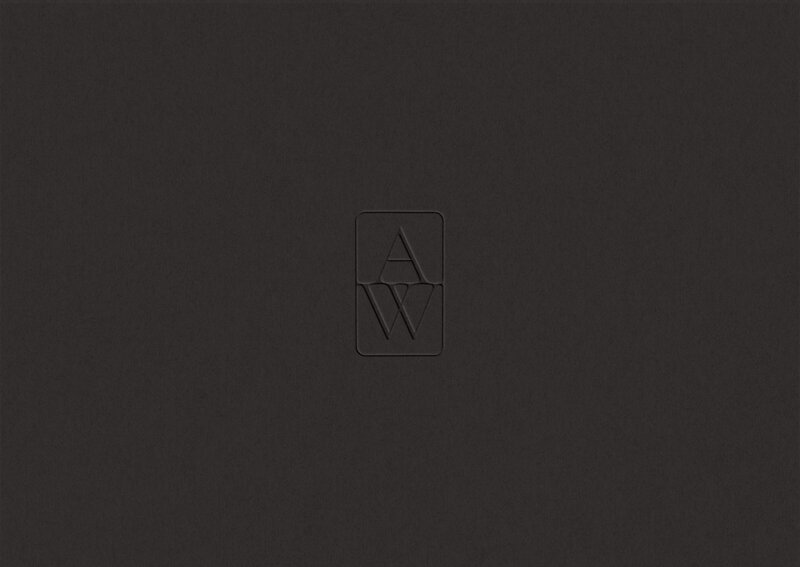 custom brand mark for interior designer Allison Willson