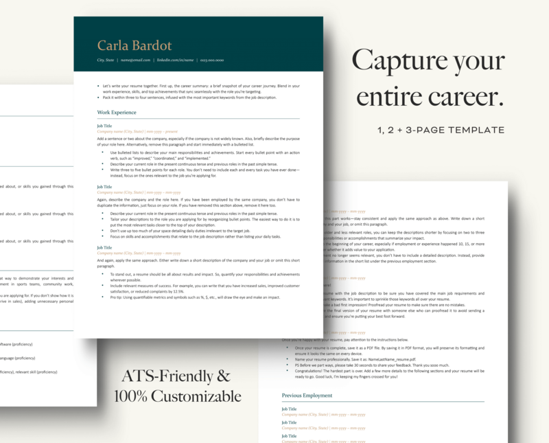 ATS-FRIENDLY RESUME + COVER LETTER