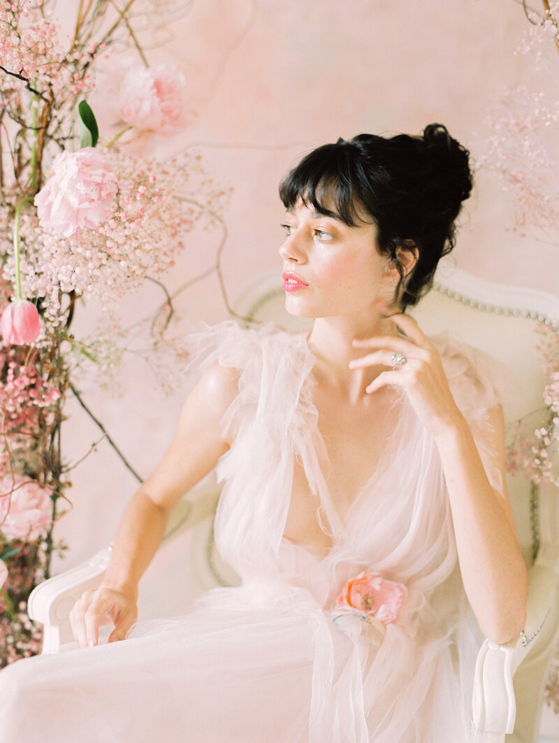 pink-wedding-gown-florals-Stephanie-Brauer