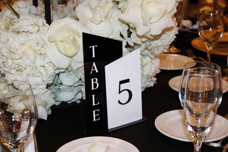 SGH Creative - B+W Layered Table Numbers