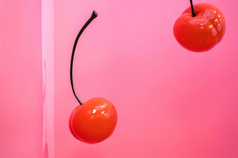 falling cherries