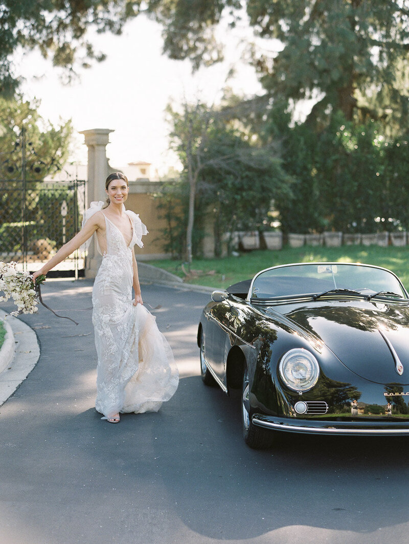 Porsche Wedding Getaway Car