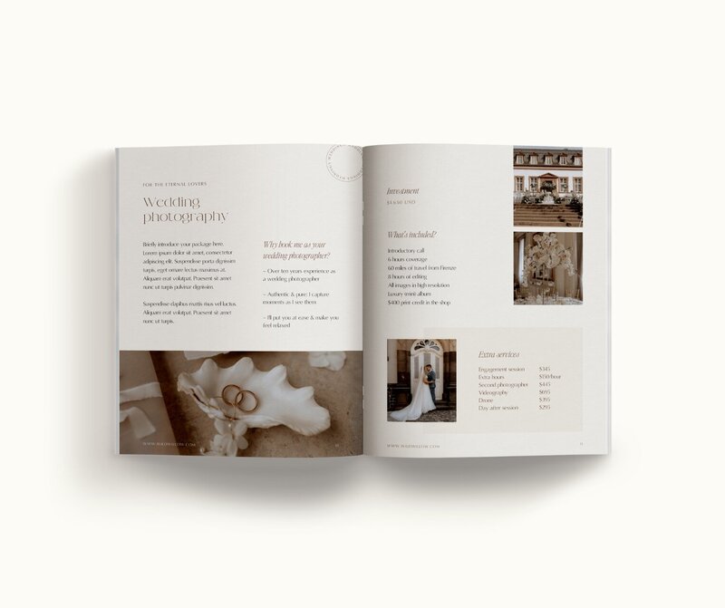 Classy Showit template for photographers Wild Willow 7