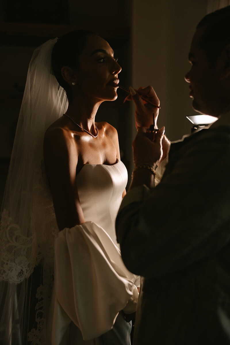 Bride Getting Ready Editorial Luxury Wedding Hacienda De Las Palmas Palm Beach_ Florida-95