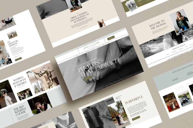 custom showit website design mockup by Palme Design Co