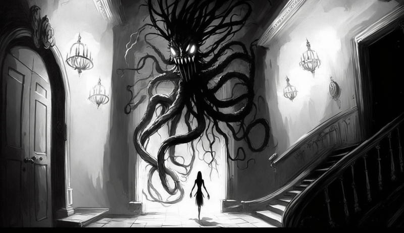 Nick0079_lovecraftian_monster_with_tentacles_in_a_haunted_mansi_aab78b09-f11d-4a16-85ad-ec6428191b66