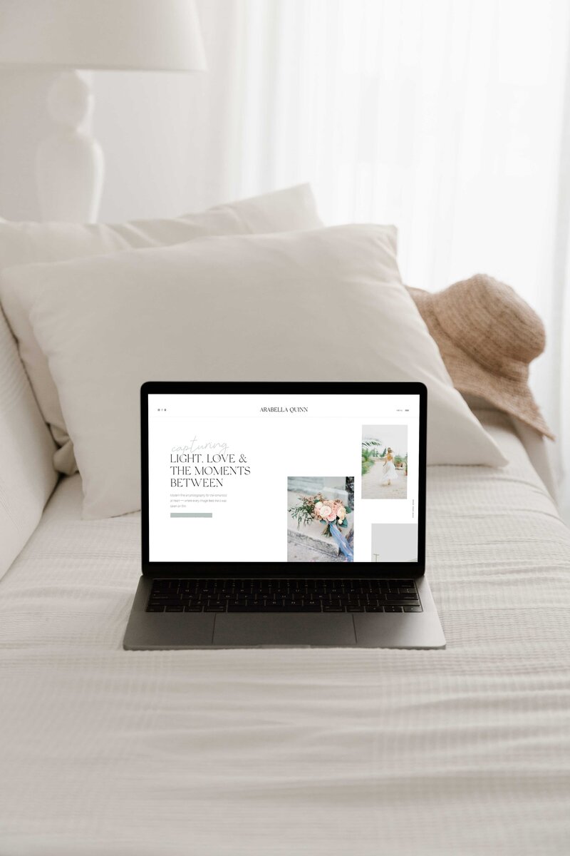 Arabella Quinn Showit home page—story-first structure with refined typography and intuitive flow guiding visitors from intrigue to inquiry (20)