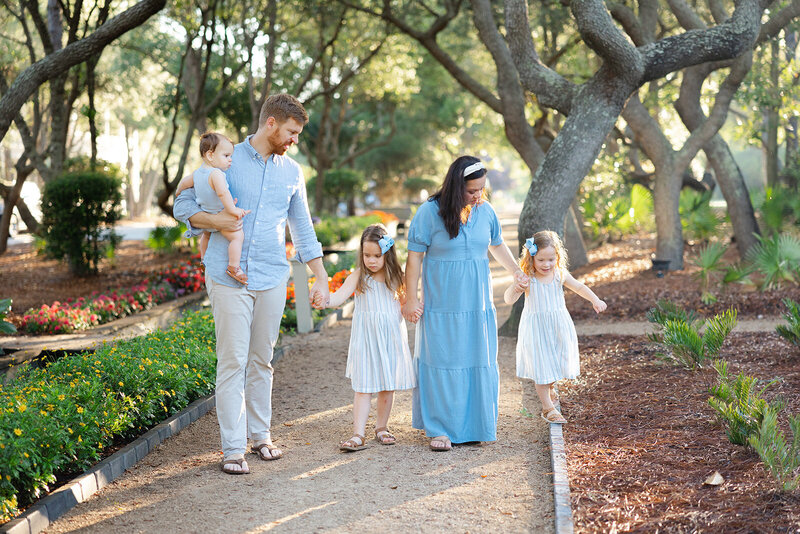 family photo down town Rosemary beach