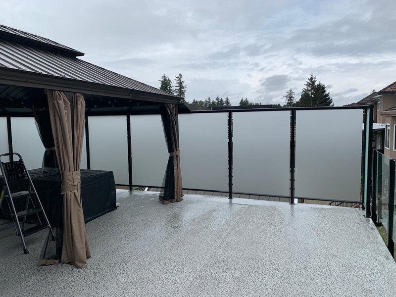 Outdoor Privacy Railing modern and  sleek