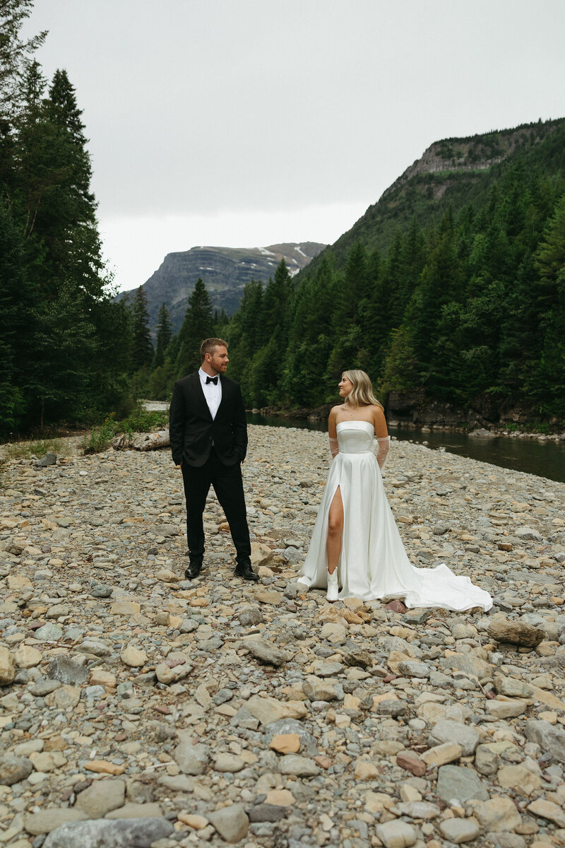 glacier national park montana elopement
