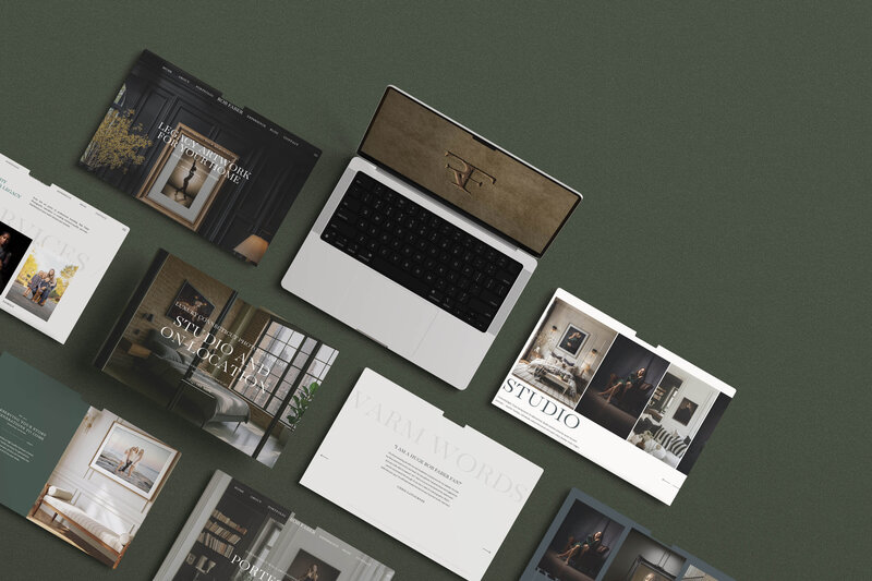 rob faber masculine branding showit website designer