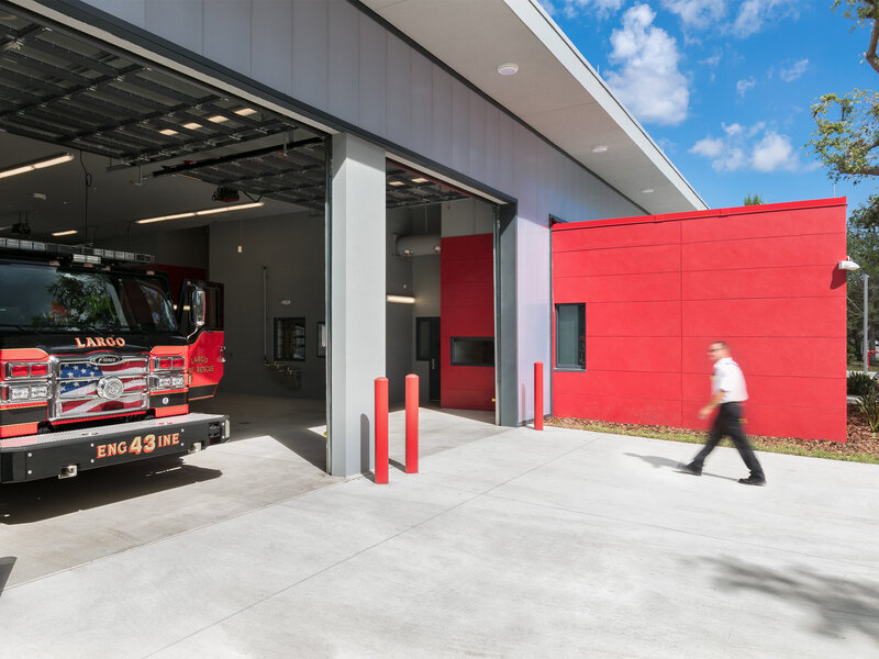 Sweet Sparkman Architecture Largo Fire Station 43 Landscape 1