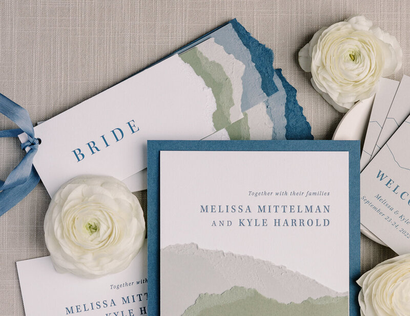 Layered Placecard Menu