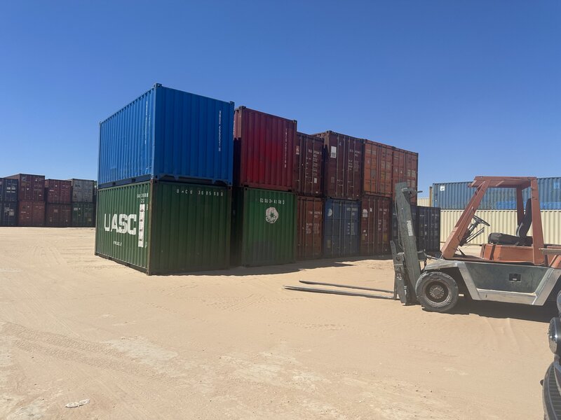 Shipping container depot for New Mexico container deliveries